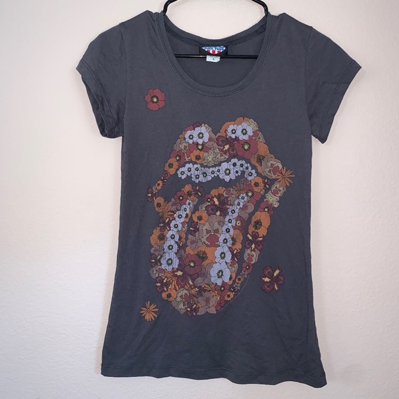 Junk Food Clothing Tops - Junk Food Rolling Stones Tee Junk Food Clothing Tops - Junk Food Rolling Stones Tee